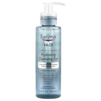 Face Hydrating Cleansing Gel + Hyaluronic Acid, Fragrance Free, 200 Ml (6.8 Fl Oz)