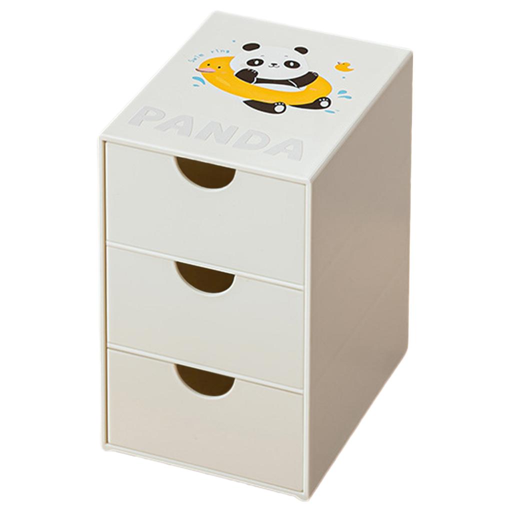 Bureau-organizer met lade Desktop-organizer Bureau-opbergdoos Mooie Panda Ladebox Kantoorartikelen voor Thuis
