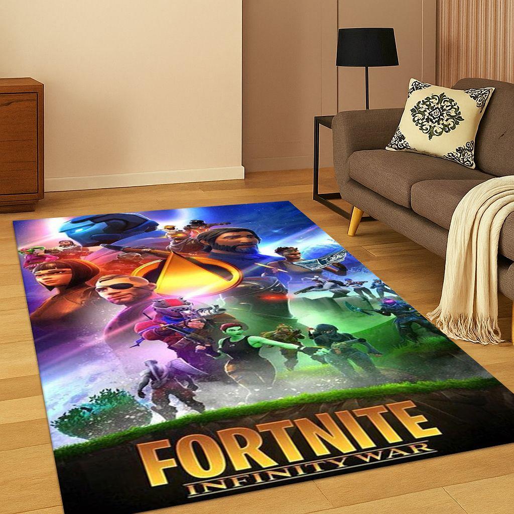 

3D Килим-килимок з мультфільмом гри F-Fortnite для Спальні Вітальні Дивана Килимок для дверей Декор для дому, Килимок для ігрової зони дітей Нековзкий Різдвяний Подарунок 40x60cm