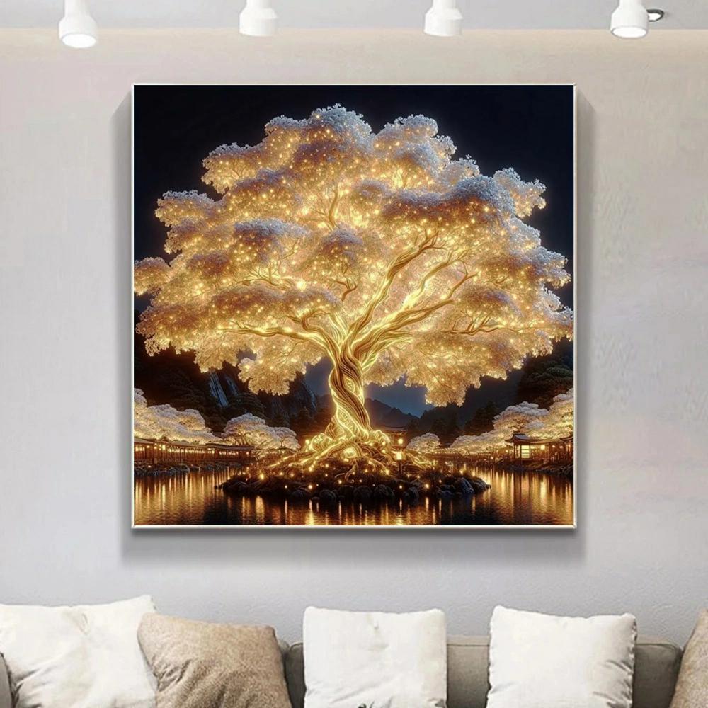 Diamond Mosaic Fantasy Tree DIYlikes Picture Rhinestones Diamond Painting Cross Stitch Kit New Arrival Wall Decoration