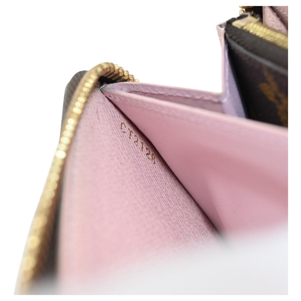 Auth Louis Vuitton Monogram Long Wallet Portefeuille Clemence lv2526bn