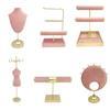 Fashionable Jewelry Exhibit Stand Versatile Jewelry Display Stand Iron Plush Shelves for Bedroom Shop Countertop