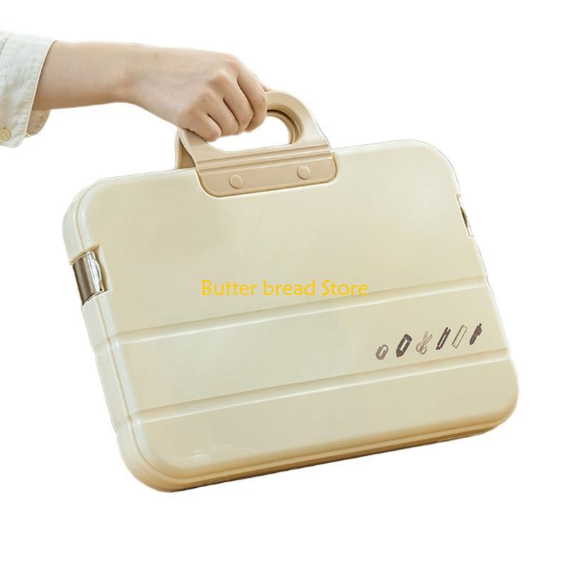 W89C A 4 File Storage Box with Handle Plastic Document Box File China Mainland