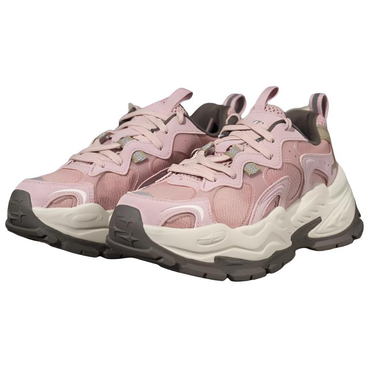 Li Ning Star Abrasion Resistant Breathable Low Top Casual Shoes Women's Pink AGCV046-5