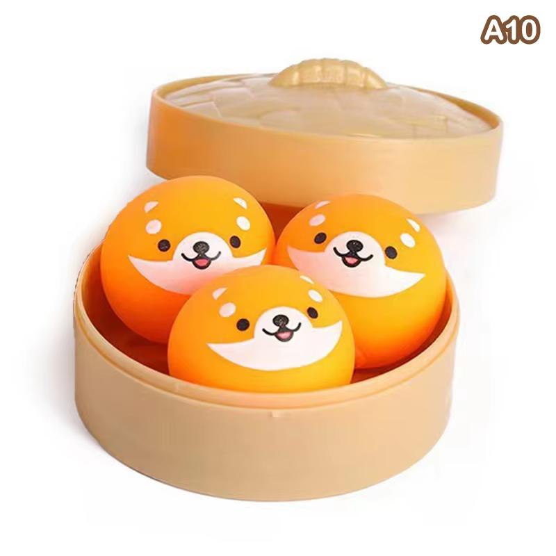 Giant Dumpling Squeeze Toys Anxiety Relief Fidget Toy Simulation Food Steamed Stuffed Bun Soft Squeeze Decompression Dough Toy