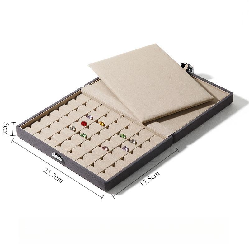 

Large Capacity Jewelry Organizer Box Exquisite Earrings Storage Cases Jewellery Display Case Jeweler Eardrop Storages Boxes