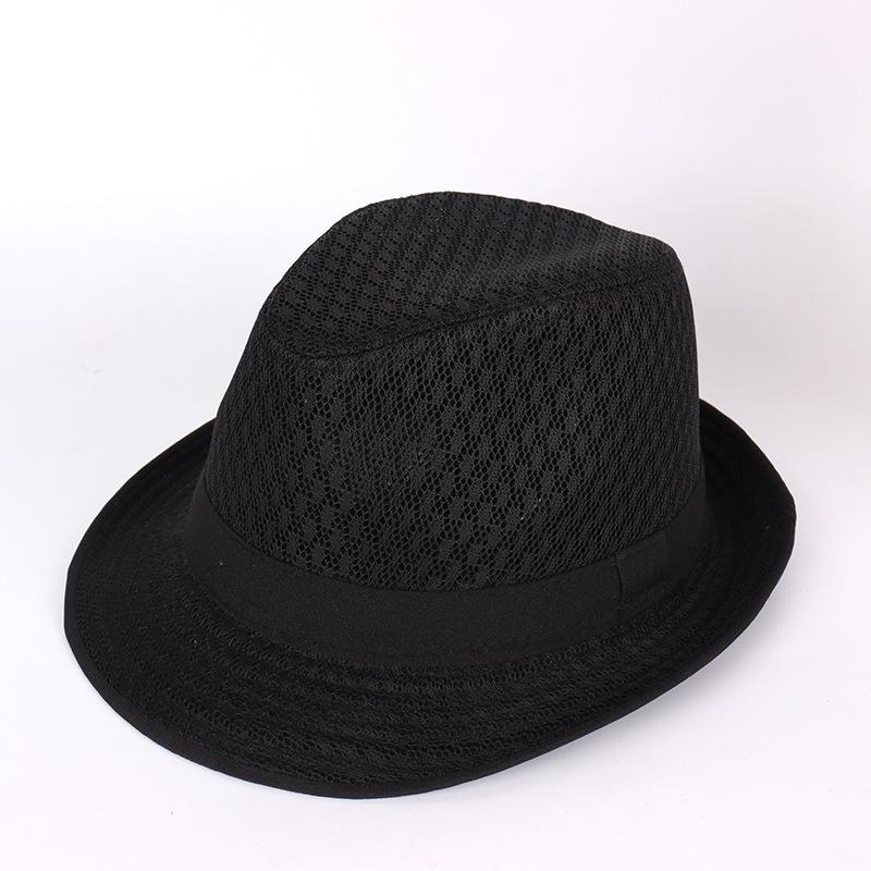 

Мужские и женские шляпы соломенные дышащие джазовые шляпы сетчатые цилиндры летние козырьки сетчатые шляпы 58CM