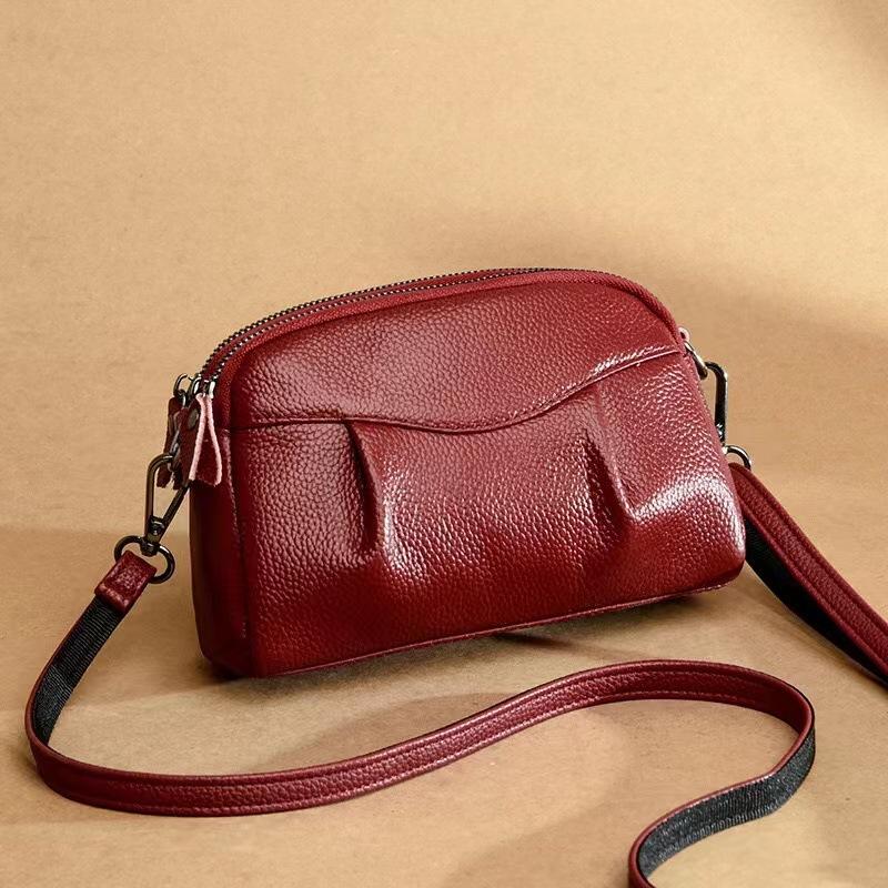 Genuine Leather Women's Bag Design Sense Cowhide Single-shoulder Crossbody Bag