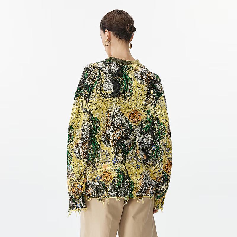 JNBY 2025 Spring Round Neck Pullover Sweater