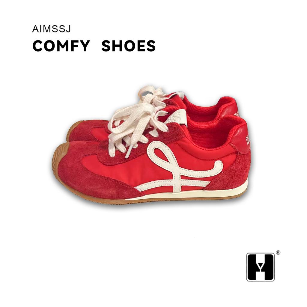 Damen-Ballerinas aus echtem Leder Retro Forrest Gump Colorblock Freizeitschuhe Sommermode Slipper Leichte Sneaker