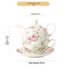 Shangqi Golden Rim Bone China Tea Set