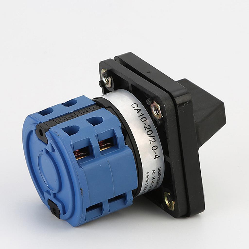 Commutateur Rotatif Interrupteur Sélecteur 32A 3 Positions - 24 Bornes 380V - Universel Commutateur Came 380v
