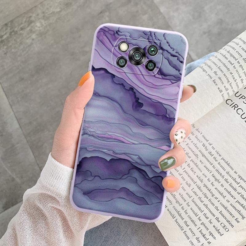 Poco X3 Pro Pocox3 NFC Case Luxury Glitter Gold Foil Ocean Marble Silicone Soft Phone Cover For Xiaomi Poco X3 X5 X6 Pro Shell