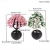 2Pcs 1/12 Flower Pot Model Doll Home Miniature Potted Plants Garden Ornament Micro Scene Decoration Toy