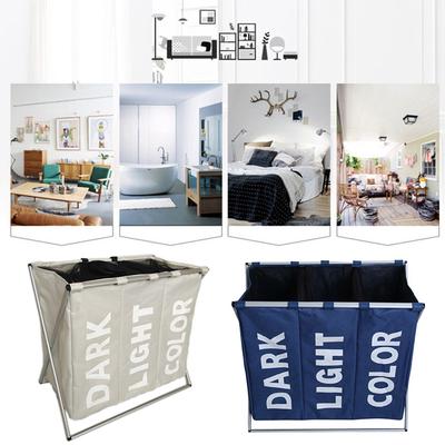Opbergmand voor vuile kleren Opvouwbare Oxford stoffen wasmand Raster Opvouwbare mand