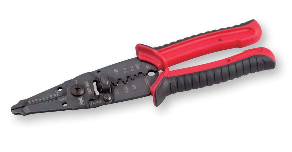 

TONE CMP-200 Electrician s Pliers, Red, 220mm overall length