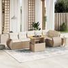 VidaXL Garden Lounge Set with Cushions 7 Pcs, Patio Sofas, Patio Furniture Set, Outdoor Furniture, Beige 3272206