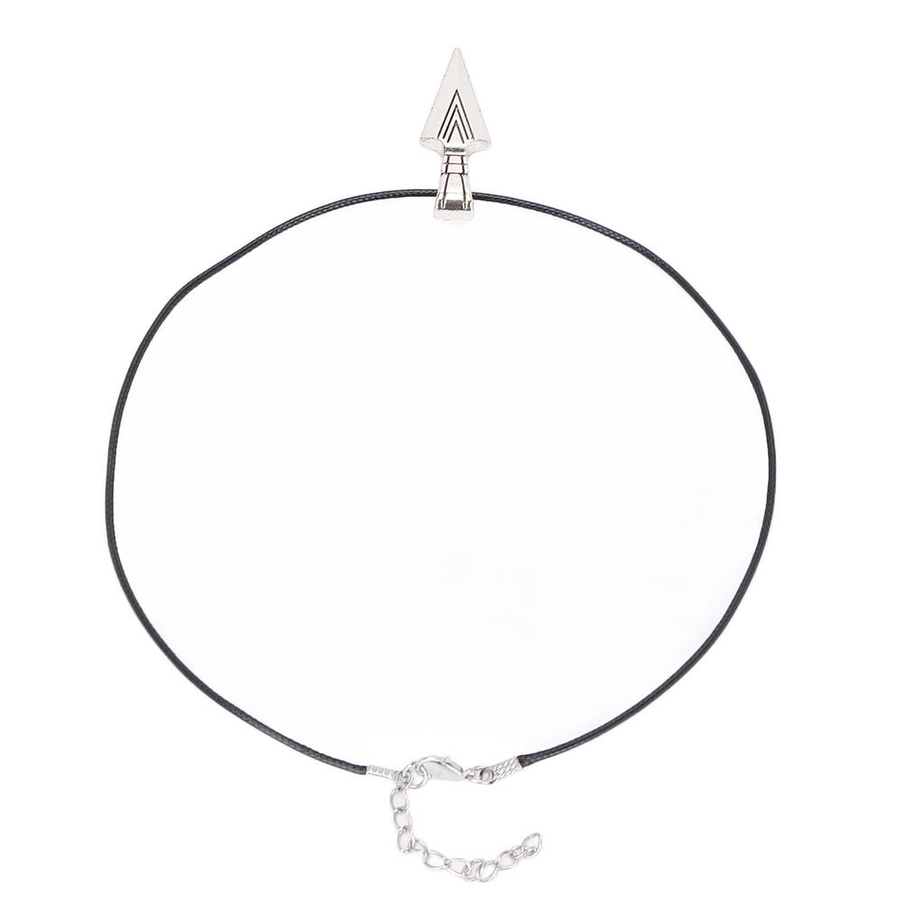 Necklace Alloy Simple Fashionable Arrowhead Pendant Men Necklace Jewelry for Birthday PartySilver