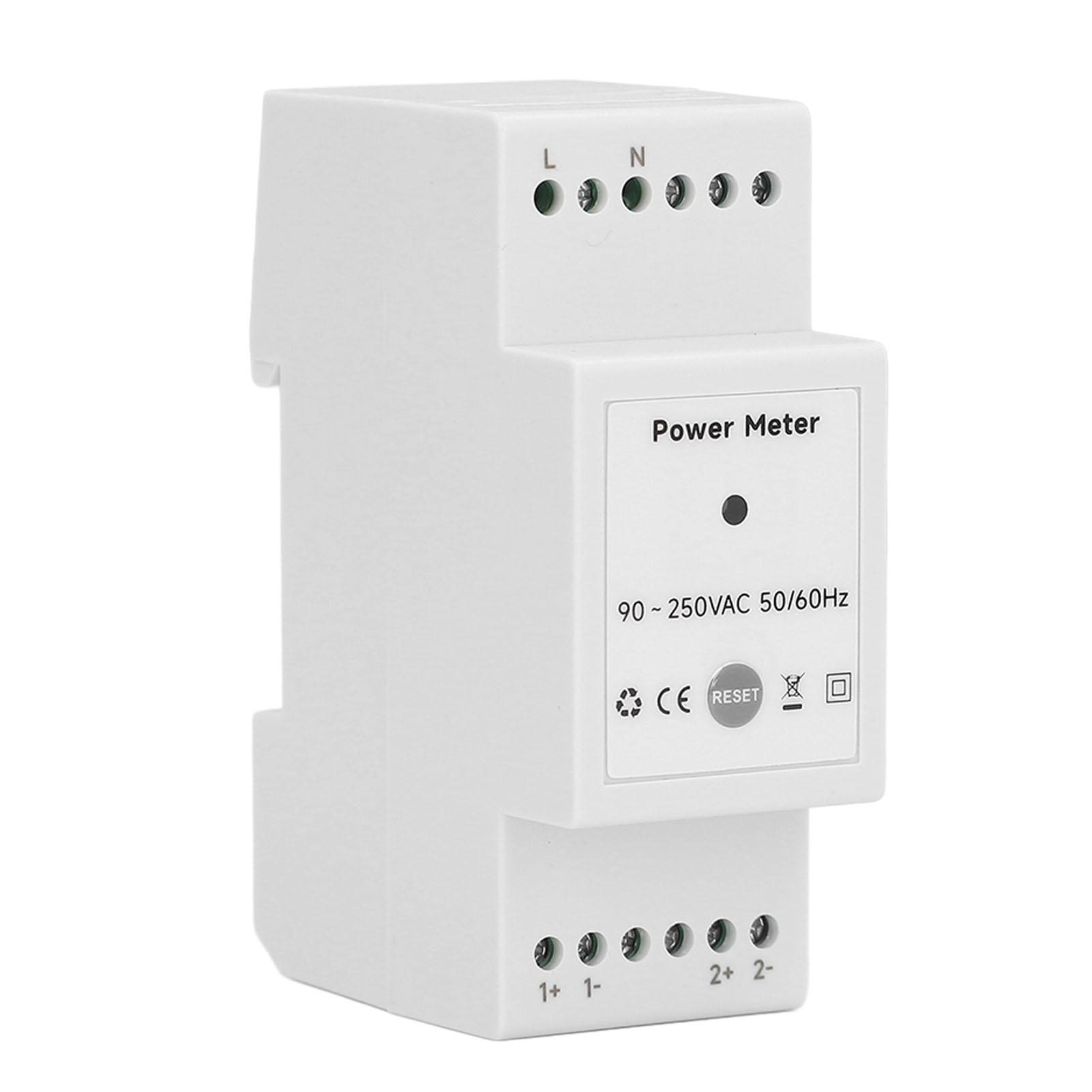 

90‑250VAC Smart Energy Meter WiFi Single Phase Electricity Monitoring Meter with 2 200A Split Type Current Transformer
