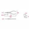Fujiya Long Nose Pliers, JIS Standard, 150mm, 350-150
