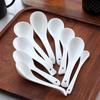 UOSO Pure White Ceramic Long-Handle Spoons