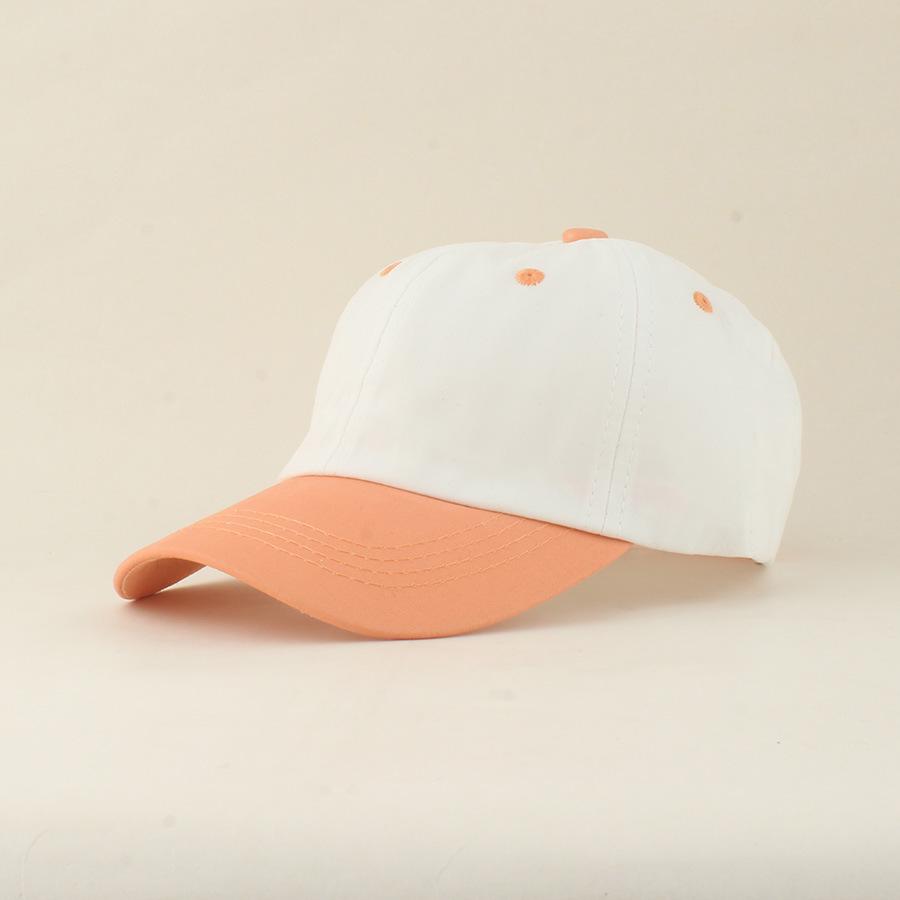 2026 Kids' Cotton Color Block Baseball Cap, Retro Sun Protection Duckbill Hat for Boys & Girls, Ages 3-8