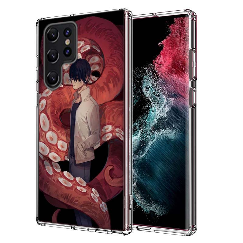 Chainsaw Man Yoshida Capa Phone Case For Samsung S26 Ultra S25 Edge Galaxy S23 S21 S20 S24 FE S22 S10 Plus Cover Clear TPU Shell