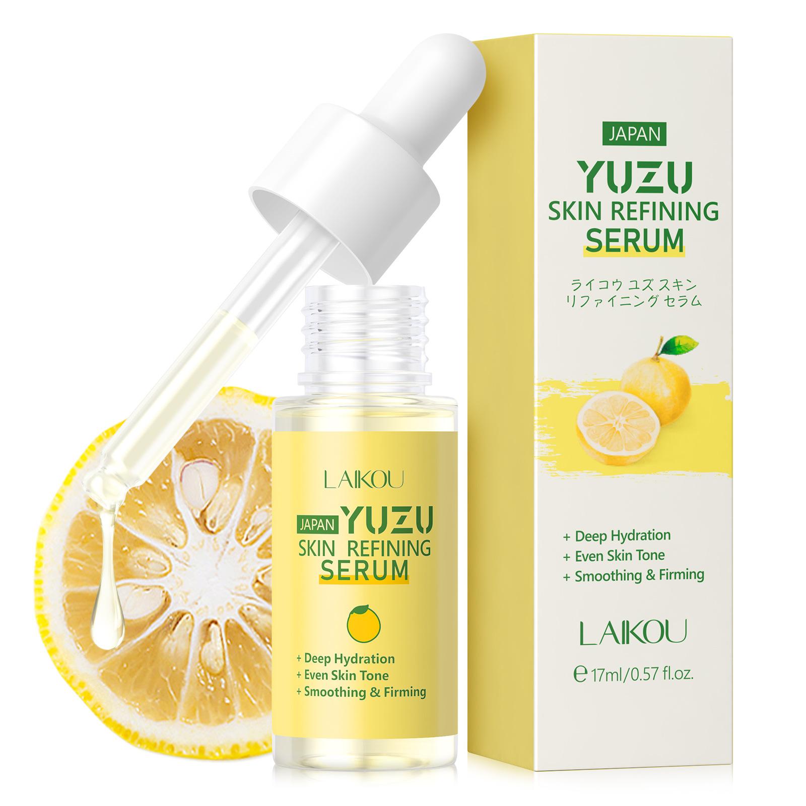 LAIKOU Грейпфрутовая Эссенция 17 мл YUZU Жидкая Эссенция для Лица Освежающая Увлажняющая и Разглаживающая Кожу 17ml