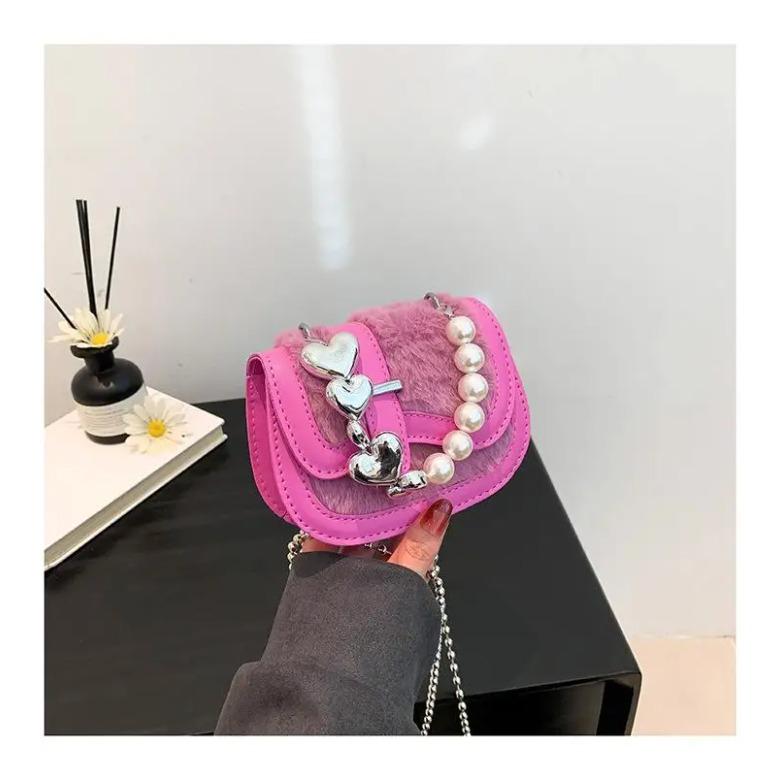 Shoulder Bag Crossbody Bag Shell Plush portable Korean style new fashion