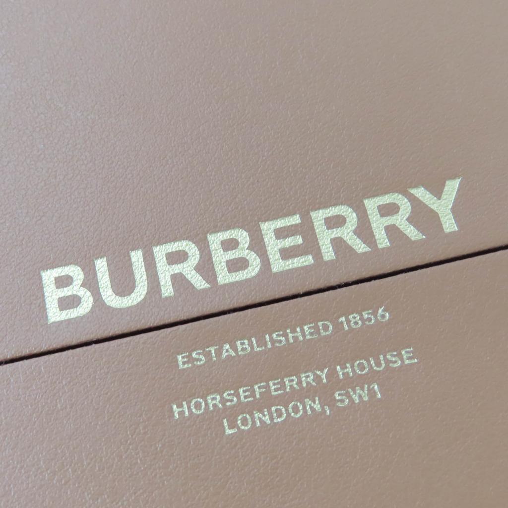Excellent BURBERRY Shoulder Bag Grace Logo Leather Brown Leather Women Used