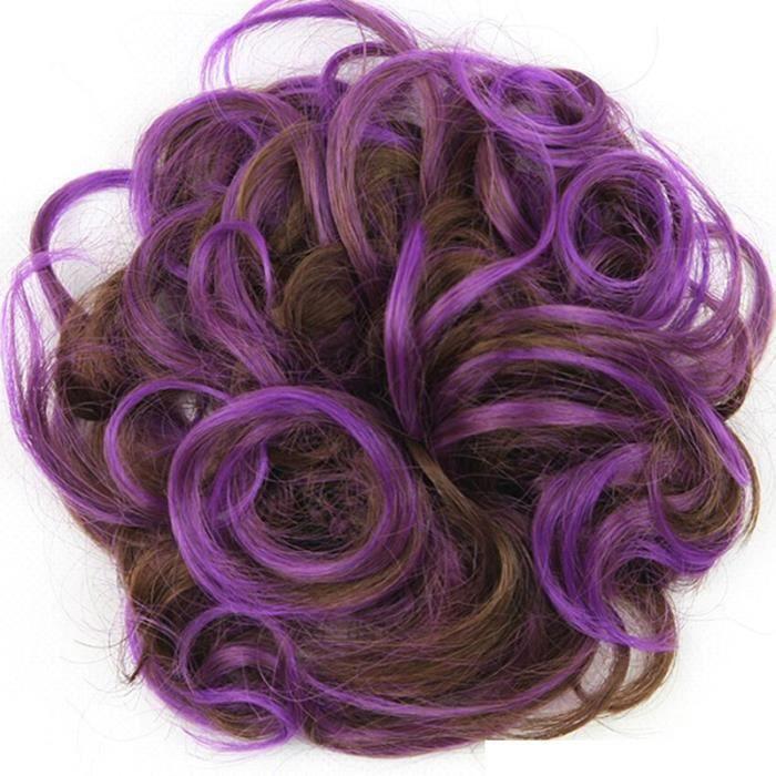 SHOP-STORY - Chignon magique ajustable Marron Violet