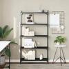 VidaXL 5-Tier Bookcase Black 80x30x154 Cm Engineered Wood 837677