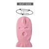 Candy Color Balaclava Funny Hat 3-Hole Ski Mask Knitted Hat Winter Warm Outdoor Cycling Windproof Mask