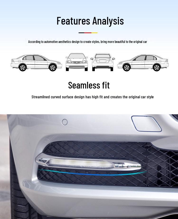 Manshi Mercedes-Benz W172 SLK200 Fog Light Frame and Daytime Running Light Cover