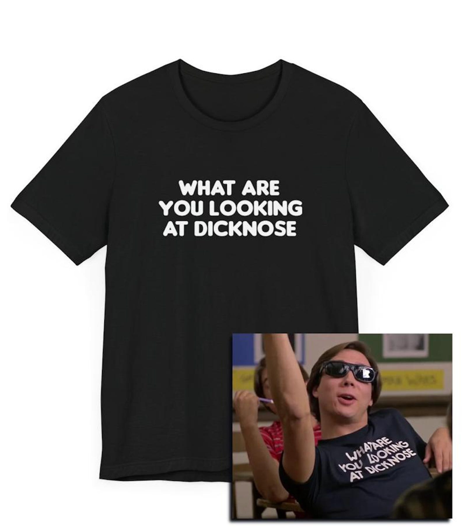 What are you looking at T-Shirt, Wolf, Dicknose, Stiles, Fox, Funny Shirt, Classic 80s Movie, Retro, Basketball, High School, Comedy XL
