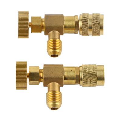2pcs Herramientas Refrigeracion Refrigeration Tools,   Adapter Control   Valve, Low Loss Fittings Hvac, for R410A R22   Conditioner Manifol