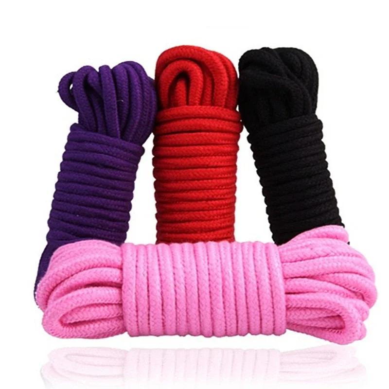 Soft Cotton Sex Ropes Bondage Rope Restraint Kit for Adult Sex Games Couple BDSM Strap Use for Restraints Game
