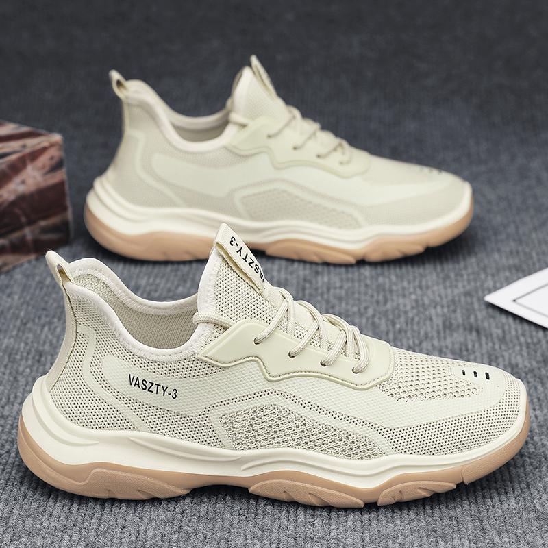 Flying weaving sports coconut shoes raw metal-free exam shoes soft soles comfortable silent security inspection college entrance examination shoes 39