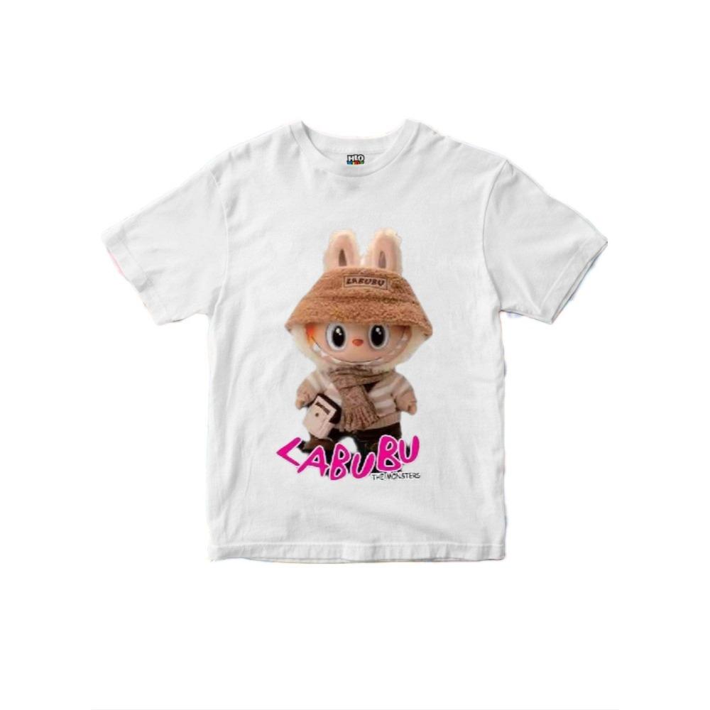 Unisex short-sleeved labubu printed T-shirt casual fashion top