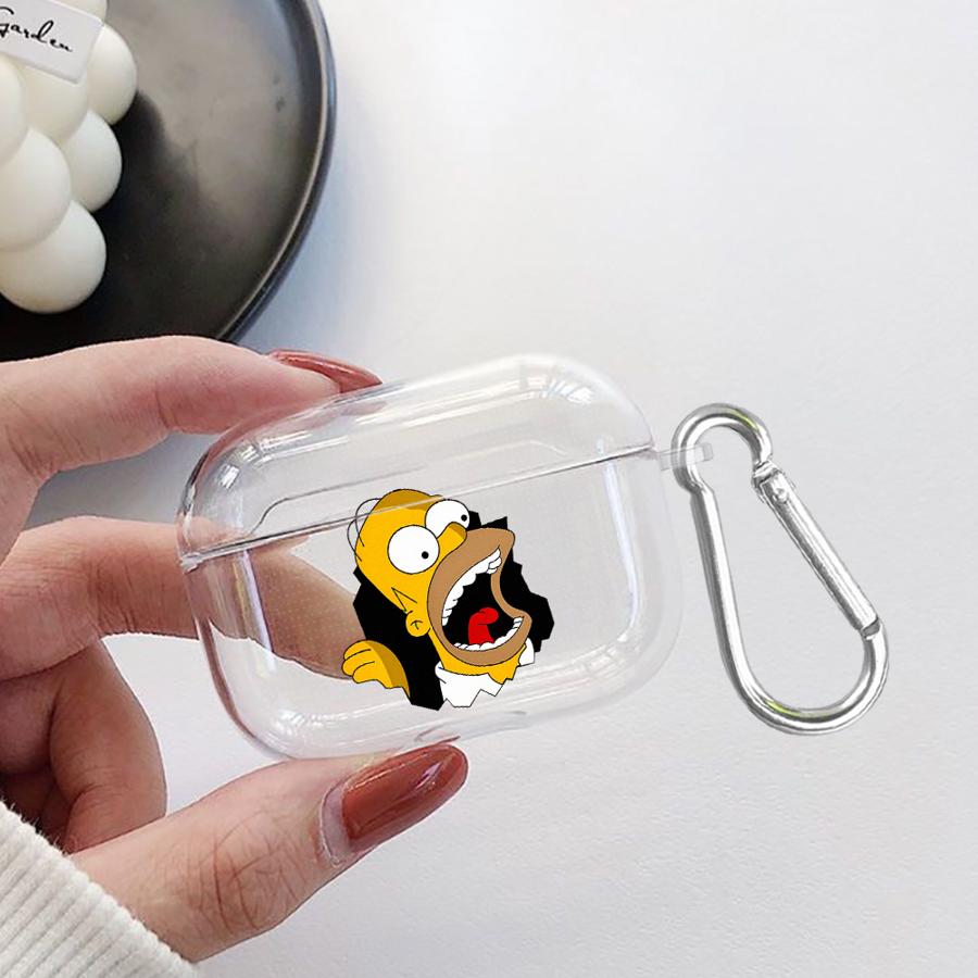 

Simpsons Cute Case For Airpods Pro3 3 Pro 2 1 Pro2 4 Clear Earphone Cases Cover Airpods 4