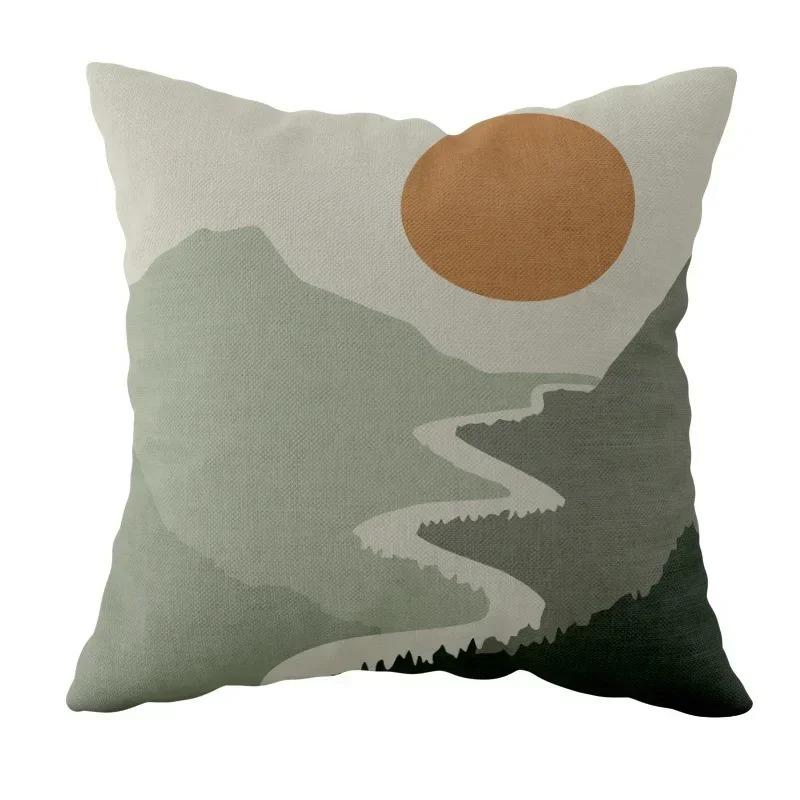 Home Decor Geometric & Floral Patterned Decorative Cushions Pattern Cushion Cover Suitable for Sofa Bedroom Car Pillow Cover