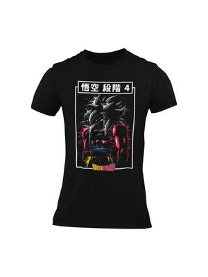 100% cotone TOP UNISEX T-SHIRT UOMO DONNA Anime Goku Drago di Fuoco Dragon Ball Z Grafica Personalizzata