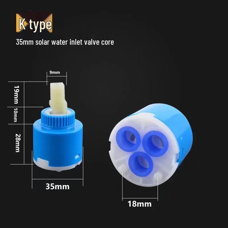 Ceramic Hot/Cold Faucet Cartridge Kit for Kitchen, Basin, and Shower Repair