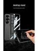 Samsung S26 Ultra Transparent Electroplated Phone Case with Precise Cutouts and Ultra-thin Bracket