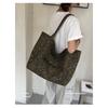 Women Leopard Print Large Capacity Canvas Tote Bag for Daily Casual Use