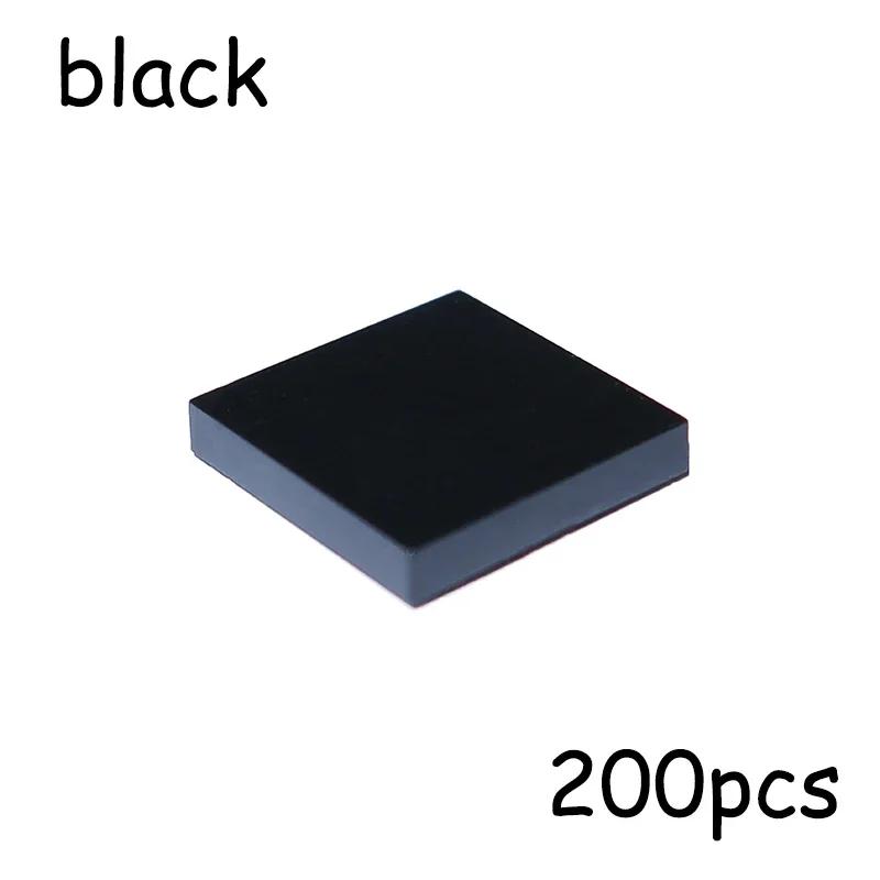 200PCS Flat Tile MOC Assemble Particles 3068 Size 2x2 Bricks Smooth 2*2 Building Blocks DIY Educational Creative Toy for Kids