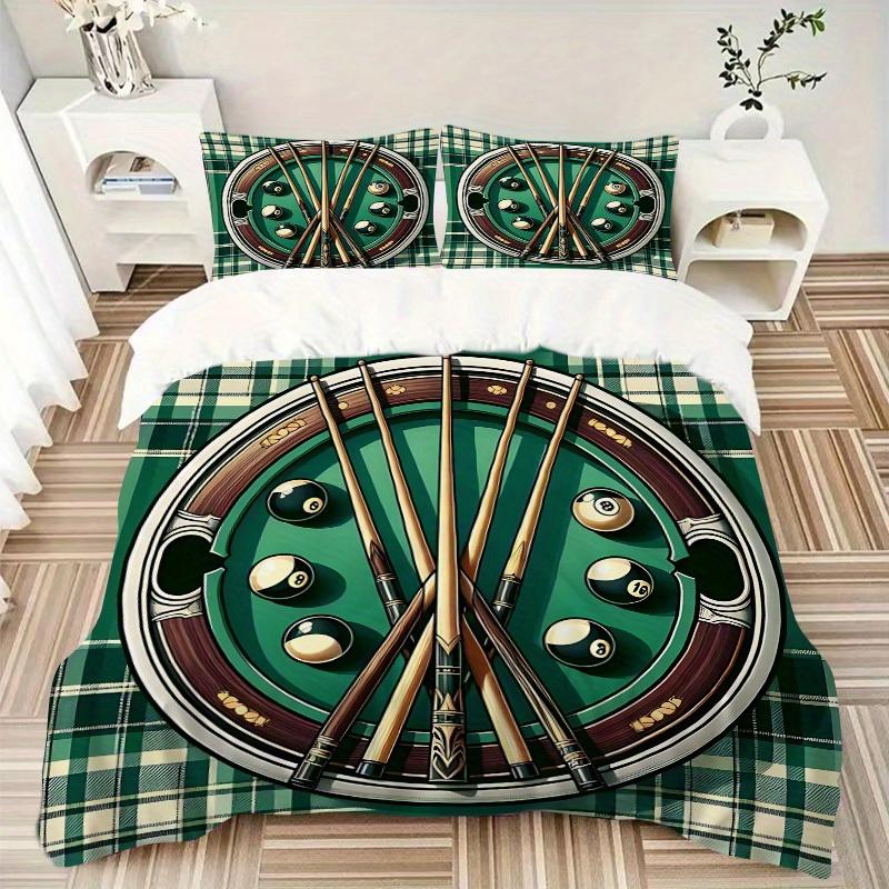 3pcs Pool Balls Soft and Comfortable Breathability, Bedding Set, Machine Washable, Suitable for All Seasons114