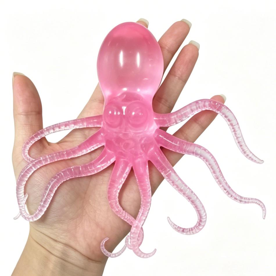 4 Styles Jellyfish Octopus Stress Balls For Kids Adults Squeeze Balls Sensory Fidget Toy Squishy Toys Gifts