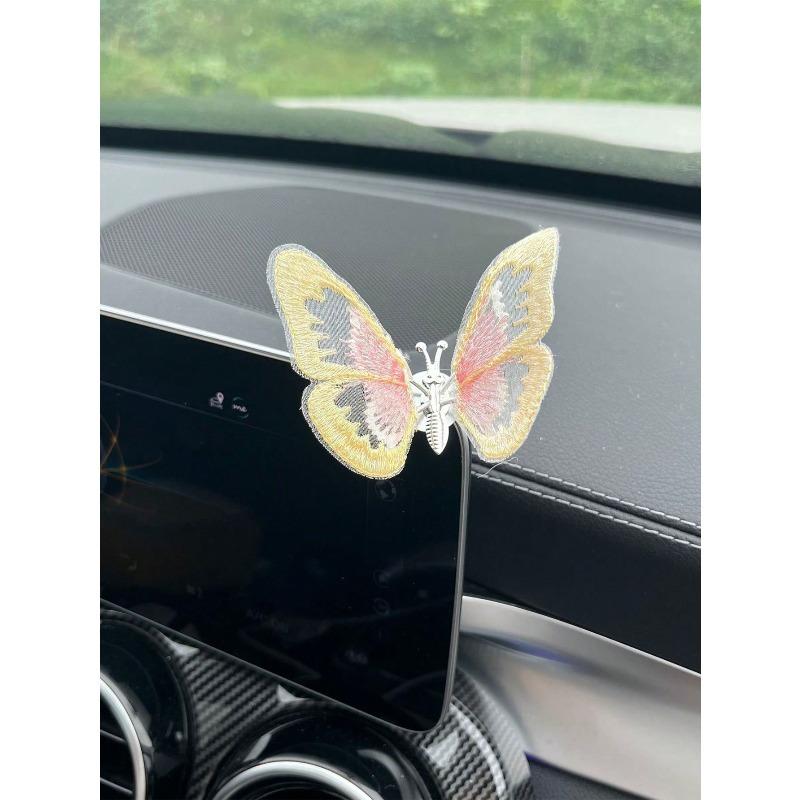 1pc Moving Butterfly Car Center Console Car Accessories Interior Decoration