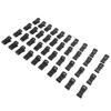 40Pcs Plastic Non Slip Clothespins Sock Laundry Clips with Hanging Hooks for Laundry Washing
